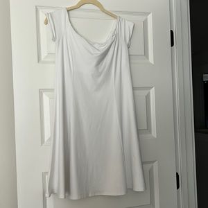 Susana Monaco Off-the-Shoulder/Cap Sleeve Dress in White Size S